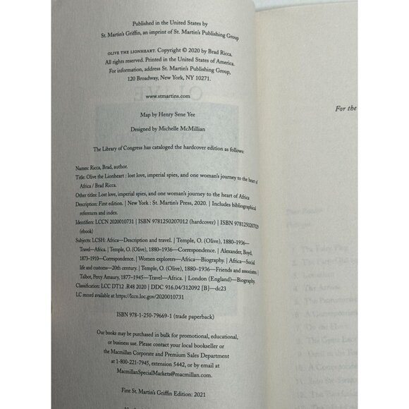 Olive the Lionheart by Brad Ricca Paperback Women’s History Adventure Memoir - Picture 4 of 5